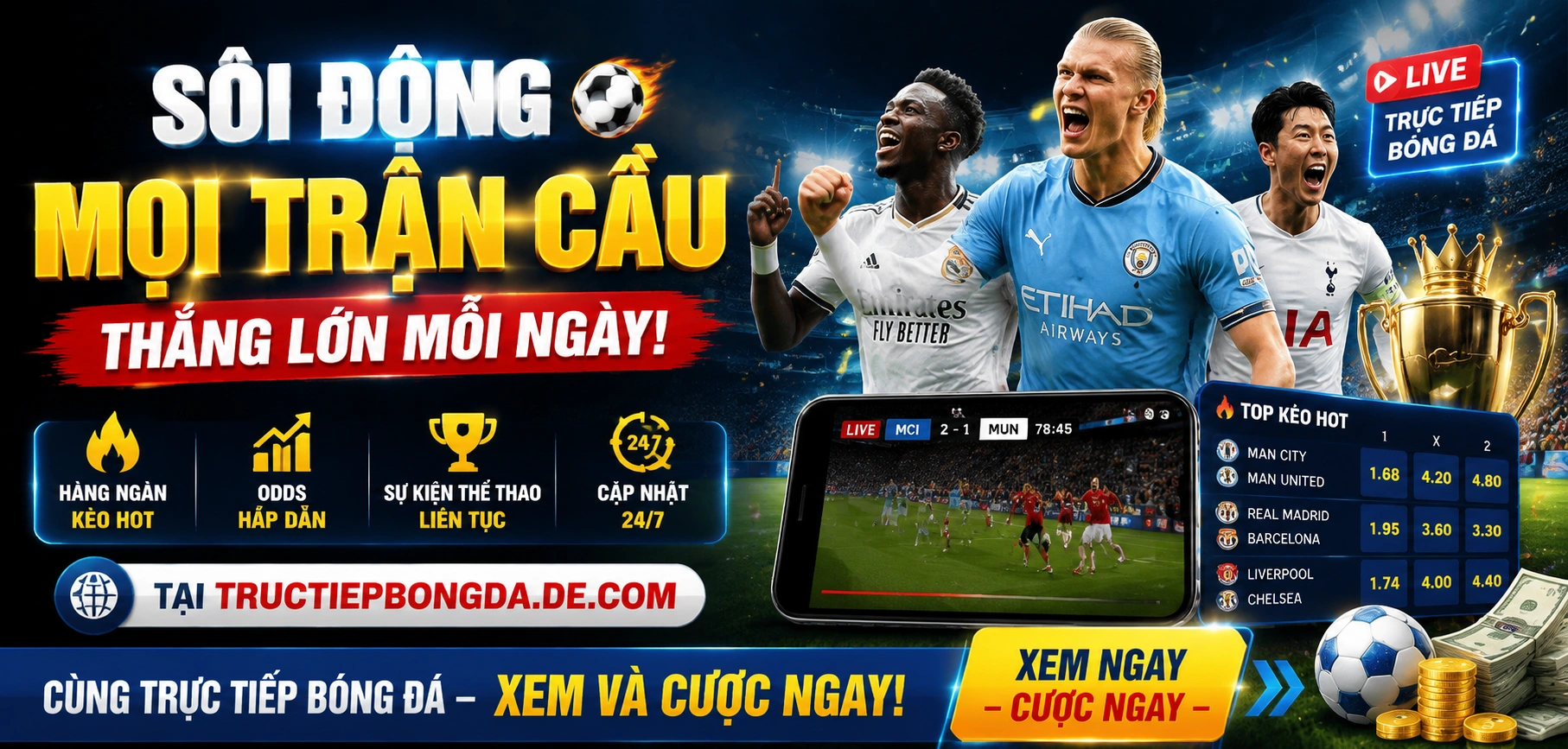 Sự kiện thể thao và kèo trực tiếp